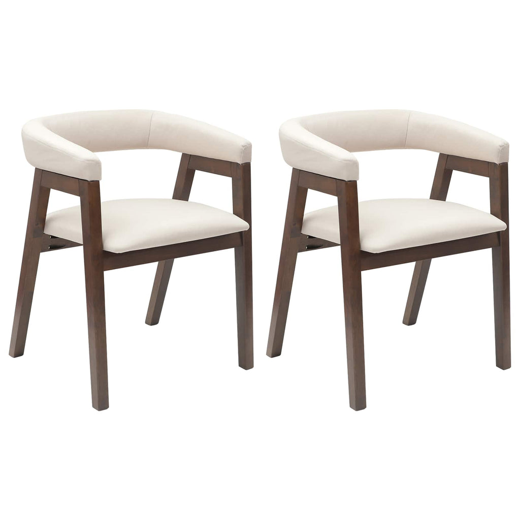 Dining Chairs 2 pcs Light Brown 54 x 57 x 73 cm