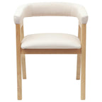 Dining Chairs 2 pcs Natural 54 x 57 x 73 cm Solid Rubber Wood