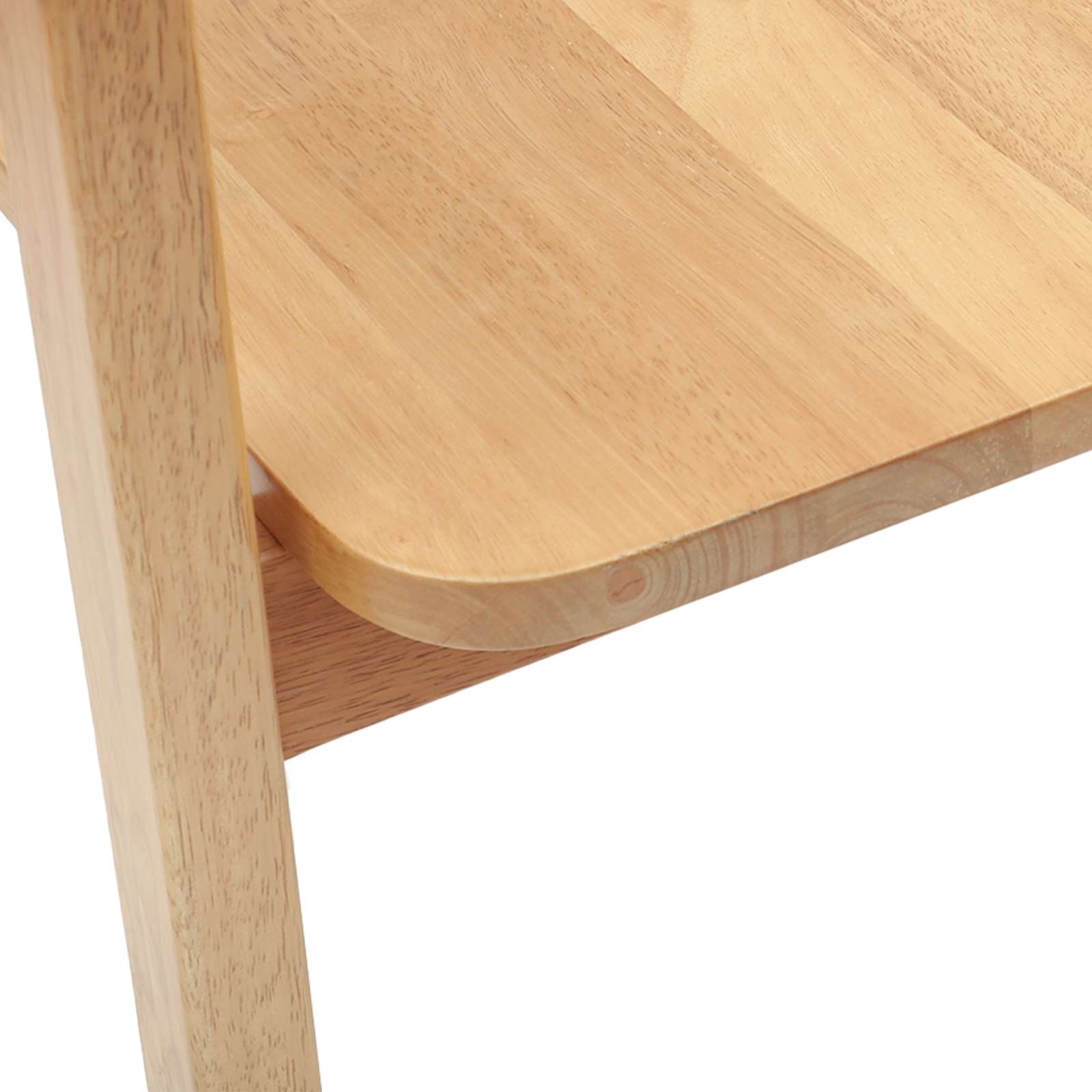 Dining Chairs 2 pcs Natural 54 x 57 x 73 cm Solid Rubber Wood