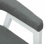 Dining Chairs 2 pcs White 54 x 57 x 73 cm Solid Rubber Wood