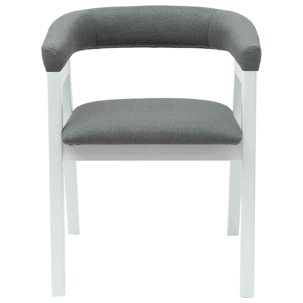 Dining Chairs 2 pcs White 54 x 57 x 73 cm Solid Rubber Wood