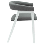 Dining Chairs 2 pcs White 54 x 57 x 73 cm Solid Rubber Wood