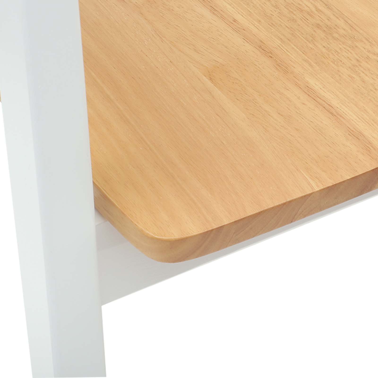 Dining Chairs 2 pcs White 54 x 57 x 73 cm Solid Rubber Wood