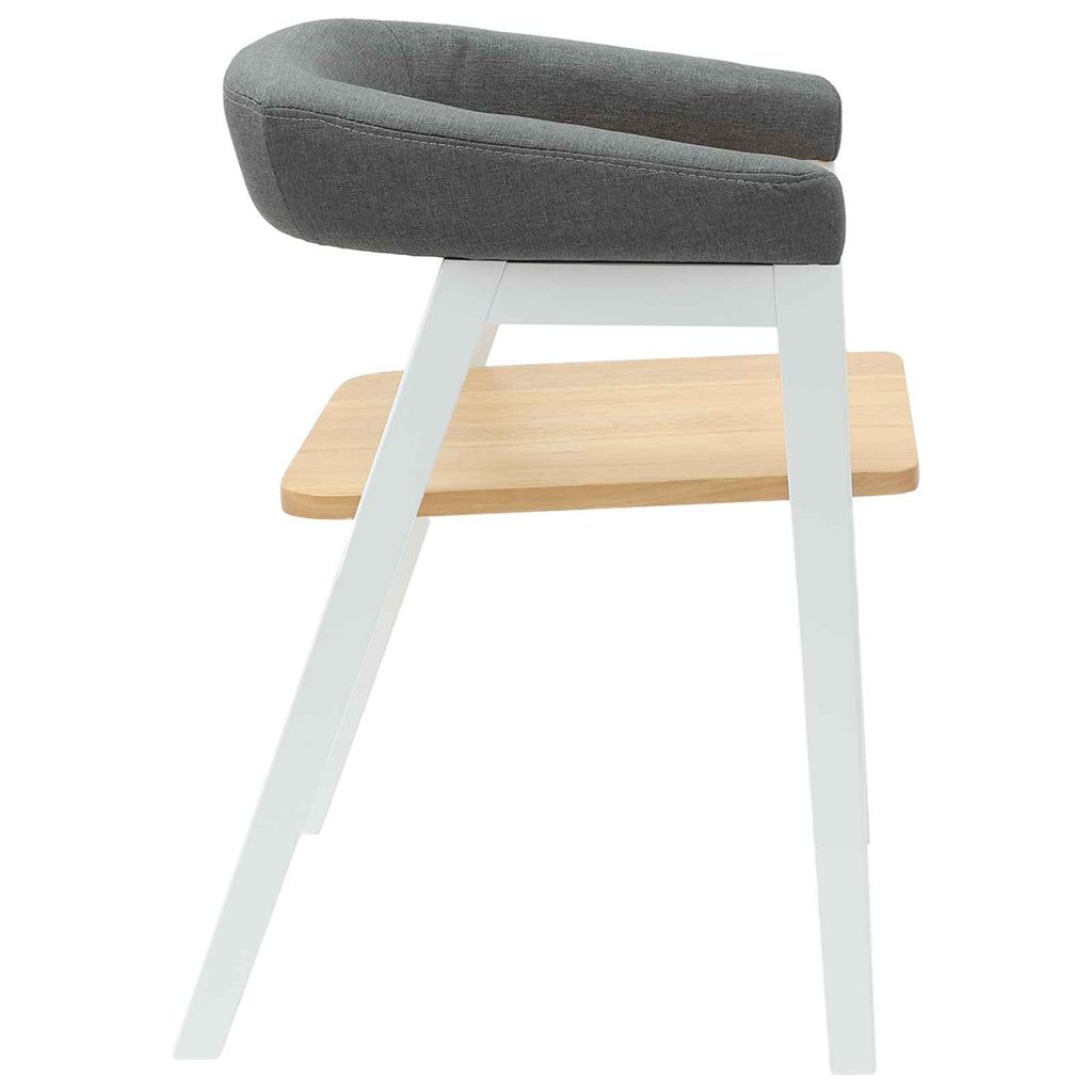 Dining Chairs 2 pcs White 54 x 57 x 73 cm Solid Rubber Wood