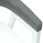 Dining Chairs 2 pcs White 54 x 57 x 73 cm Solid Rubber Wood