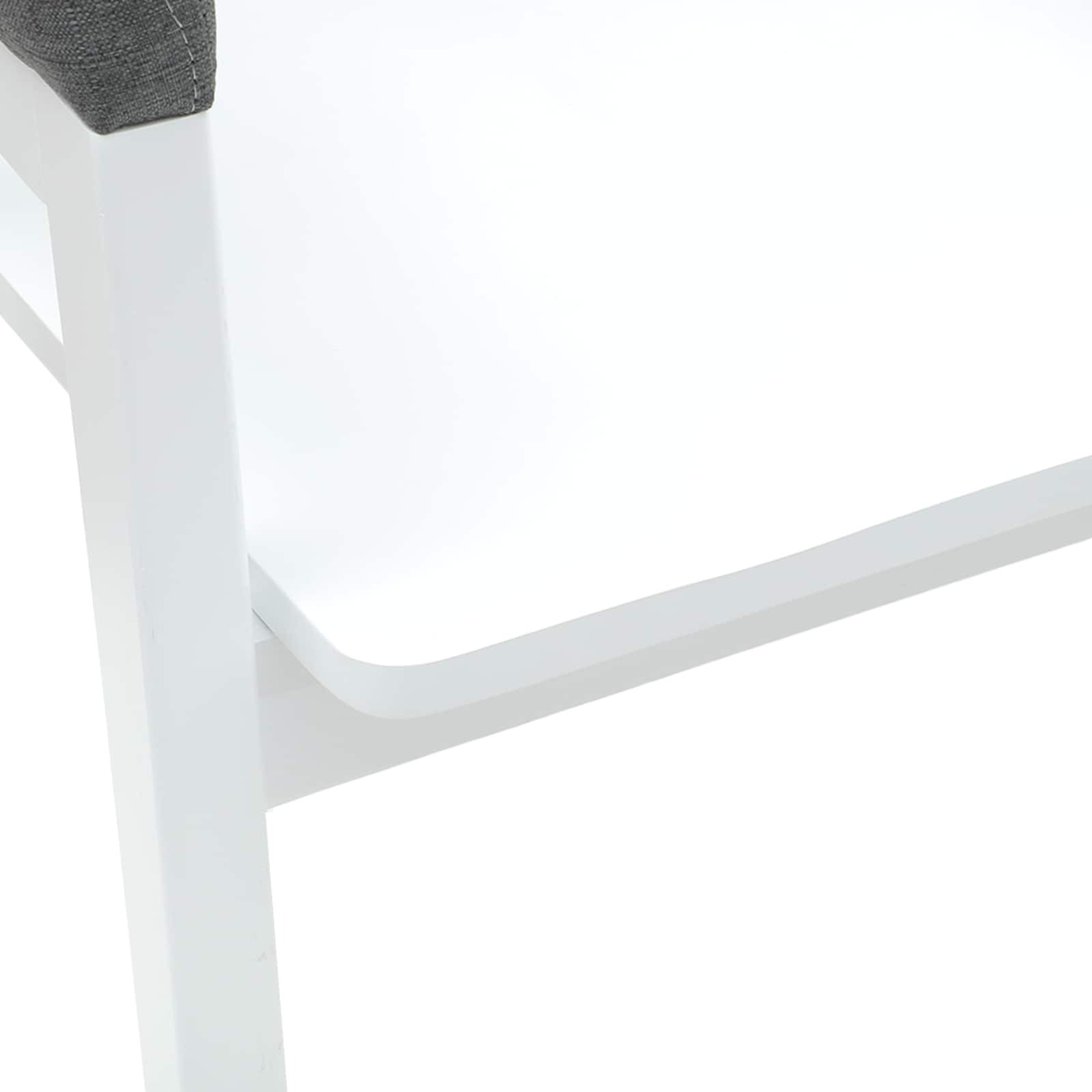 Dining Chairs 2 pcs White 54 x 57 x 73 cm Solid Rubber Wood
