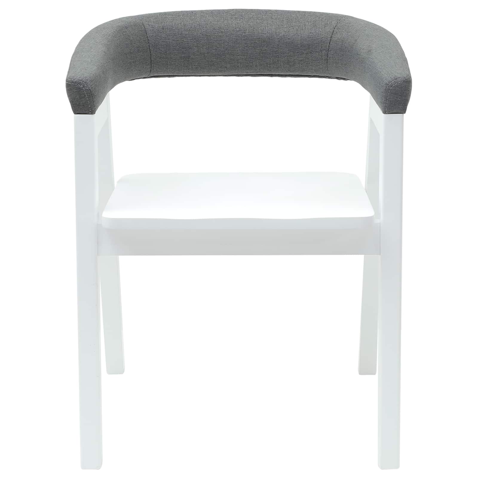 Dining Chairs 2 pcs White 54 x 57 x 73 cm Solid Rubber Wood