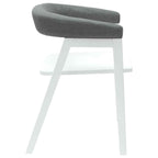 Dining Chairs 2 pcs White 54 x 57 x 73 cm Solid Rubber Wood
