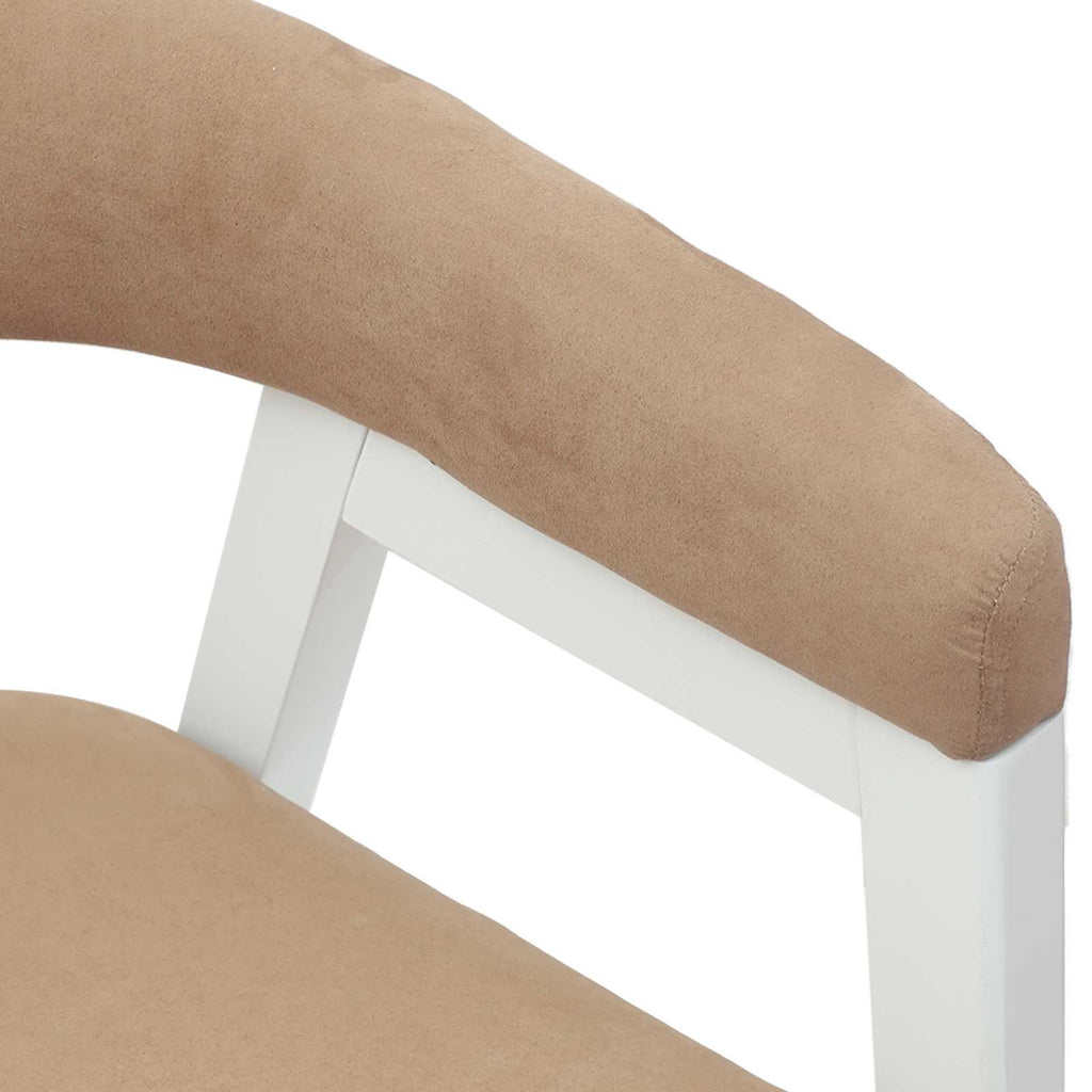 Dining Chairs 2 pcs White 54 x 57 x 73 cm Solid Rubber Wood