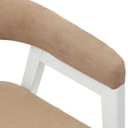 Dining Chairs 2 pcs White 54 x 57 x 73 cm Solid Rubber Wood
