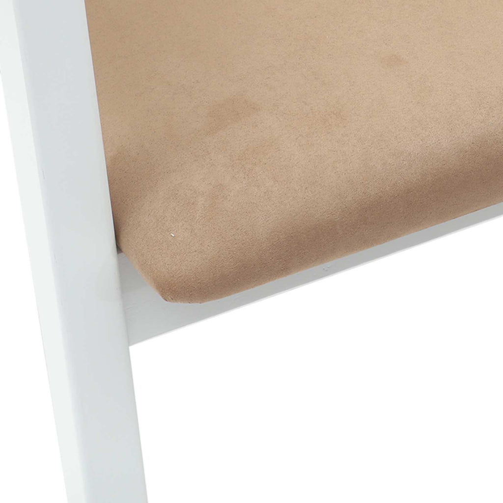 Dining Chairs 2 pcs White 54 x 57 x 73 cm Solid Rubber Wood