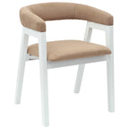 Dining Chairs 2 pcs White 54 x 57 x 73 cm Solid Rubber Wood