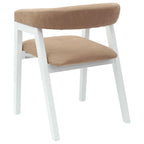 Dining Chairs 2 pcs White 54 x 57 x 73 cm Solid Rubber Wood
