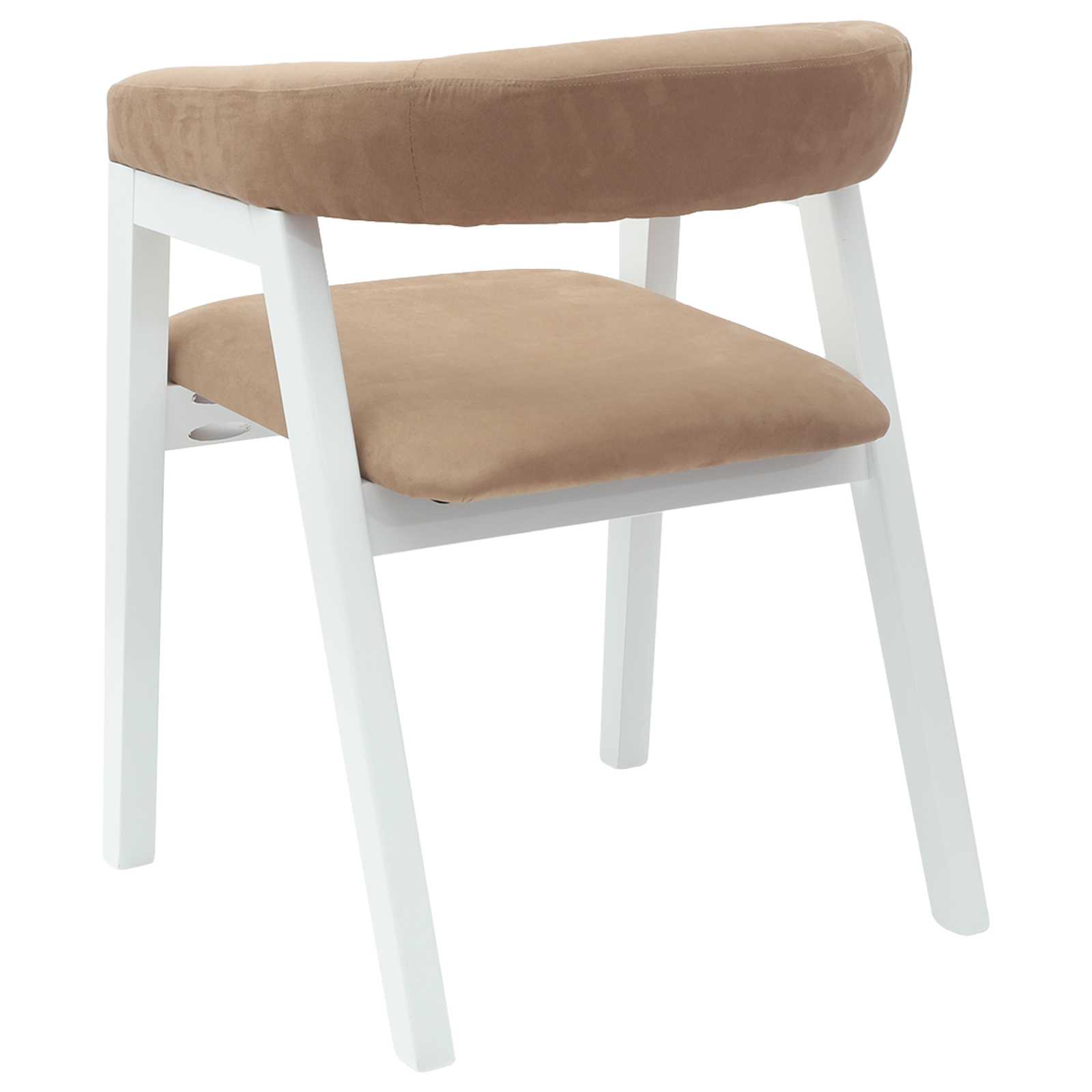 Dining Chairs 2 pcs White 54 x 57 x 73 cm Solid Rubber Wood