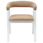 Dining Chairs 2 pcs White 54 x 57 x 73 cm Solid Rubber Wood