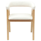 Dining Chairs 2 pcs Natural 54 x 57 x 73 cm Solid Rubber Wood