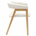 Dining Chairs 2 pcs Natural 54 x 57 x 73 cm Solid Rubber Wood