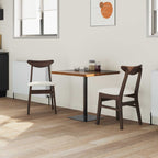 Dining Chairs 2 pcs Light Brown 42 x 47.5 x 81 cm