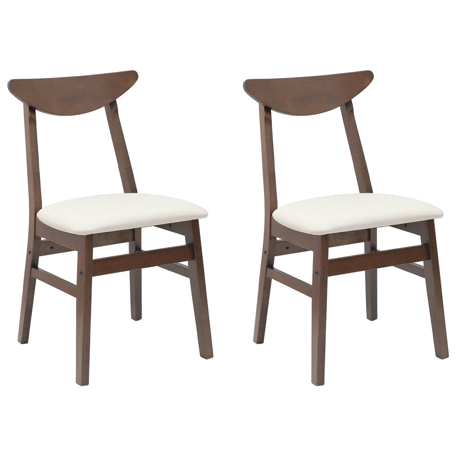 Dining Chairs 2 pcs Light Brown 42 x 47.5 x 81 cm