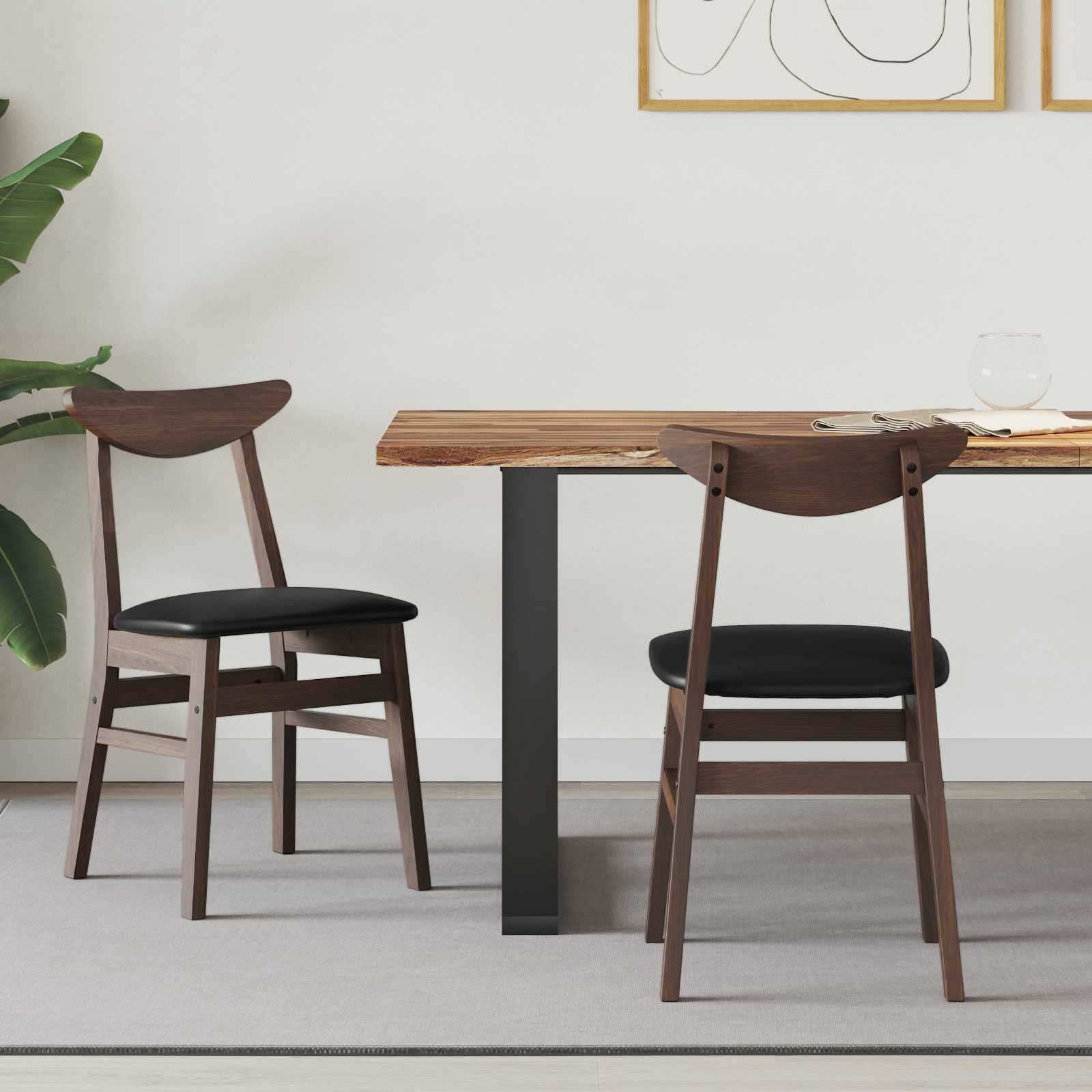 Dining Chairs 2 pcs Light Brown 42 x 47.5 x 81 cm