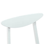 Dining Chairs 2 pcs White 42 x 47.5 x 81 cm Solid Rubber Wood