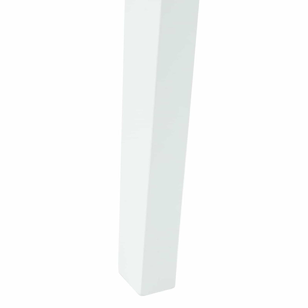 Dining Chairs 2 pcs White 42 x 47.5 x 81 cm Solid Rubber Wood