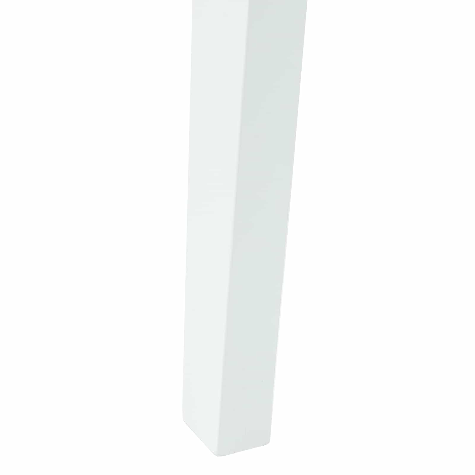 Dining Chairs 2 pcs White 42 x 47.5 x 81 cm Solid Rubber Wood