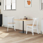 Dining Chairs 2 pcs White 42 x 47.5 x 81 cm Solid Rubber Wood
