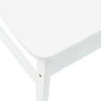 Dining Chairs 2 pcs White 42 x 47.5 x 81 cm Solid Rubber Wood