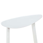 Dining Chairs 2 pcs White 42 x 47.5 x 81 cm Solid Rubber Wood