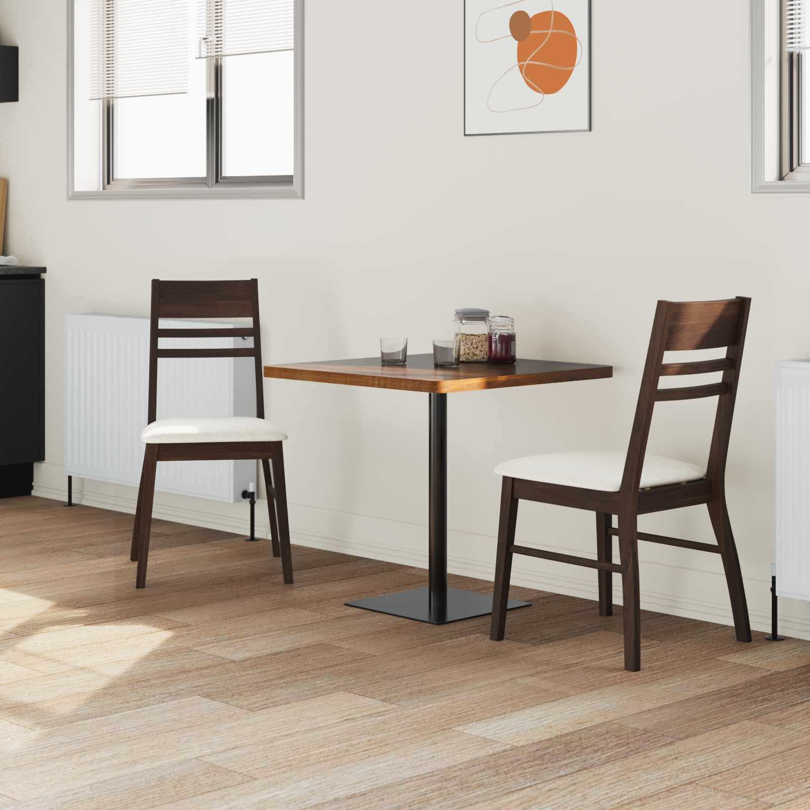 Dining Chairs 2 pcs Light Brown 43 x 54 x 89 cm