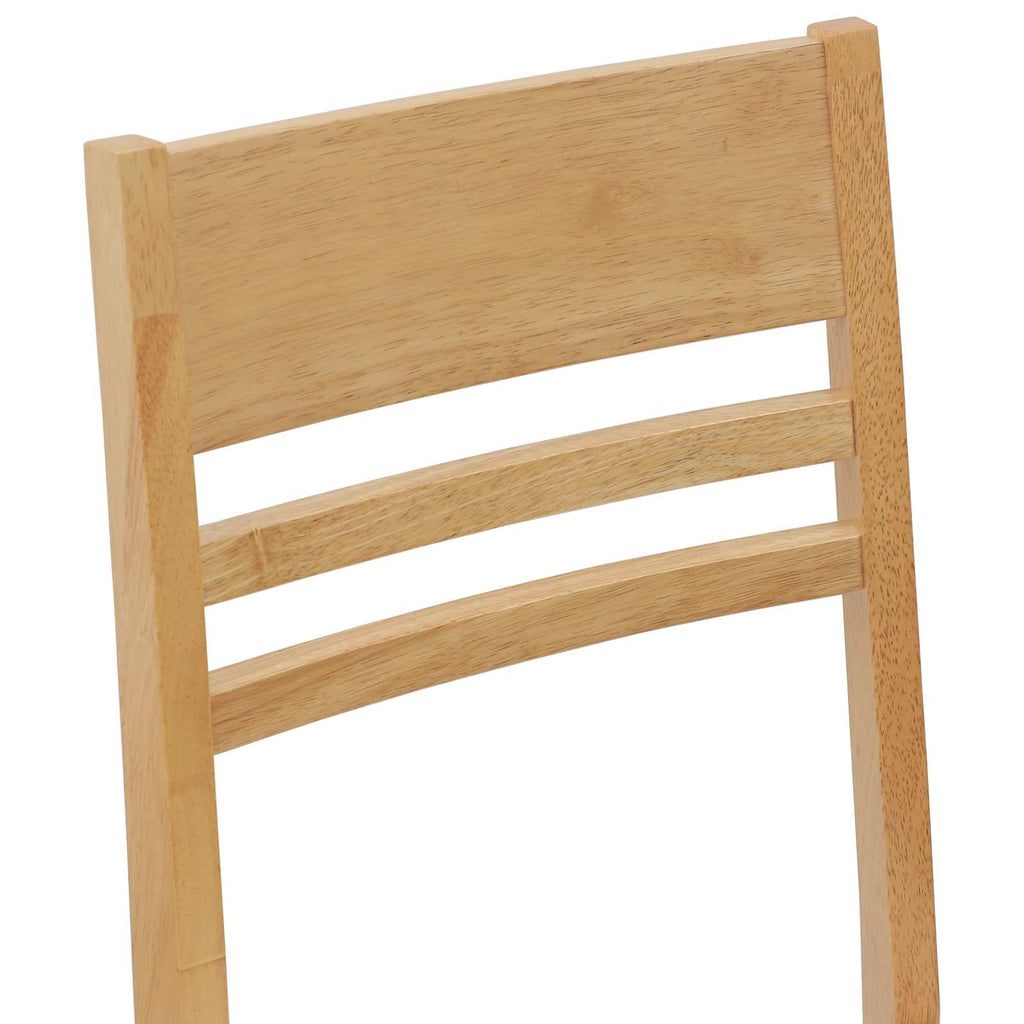 Dining Chairs 2 pcs Natural 43 x 54 x 89 cm Solid Rubber Wood