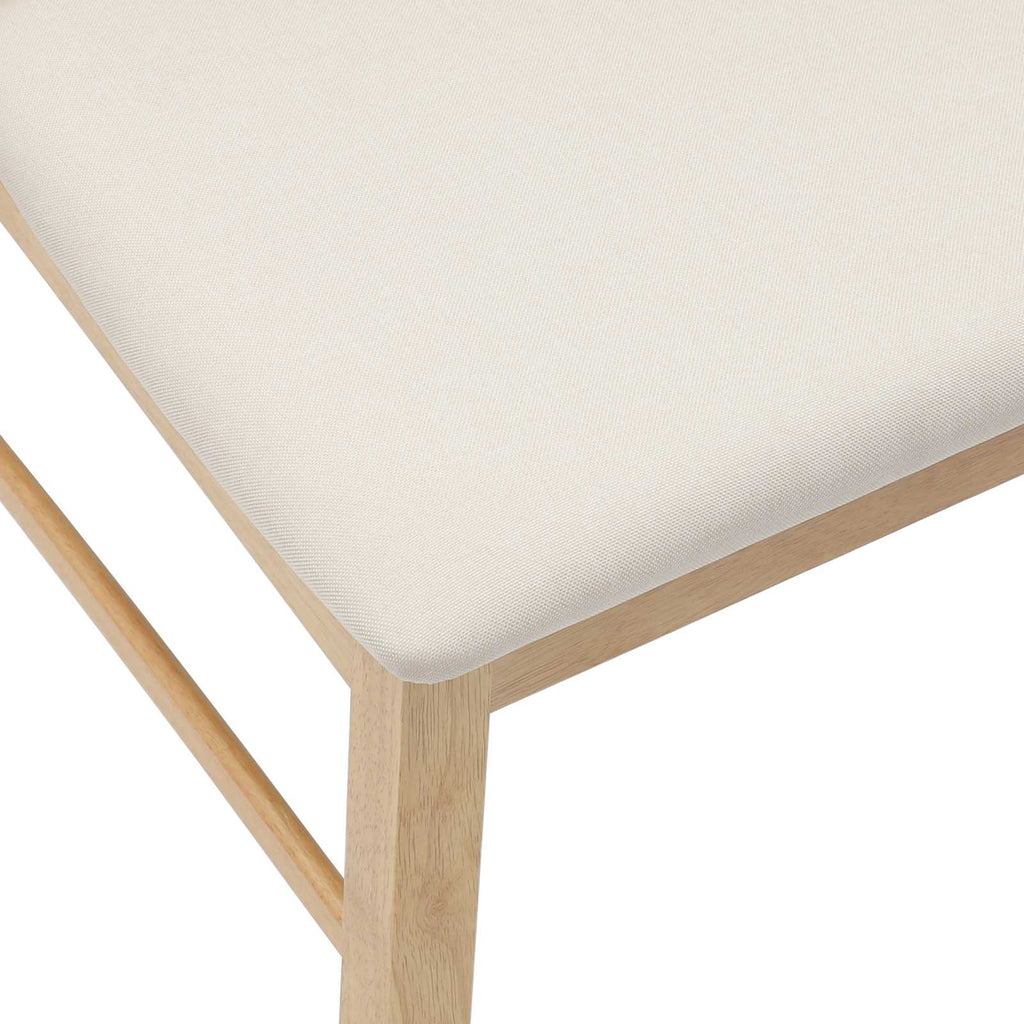 Dining Chairs 2 pcs Natural 43 x 54 x 89 cm Solid Rubber Wood