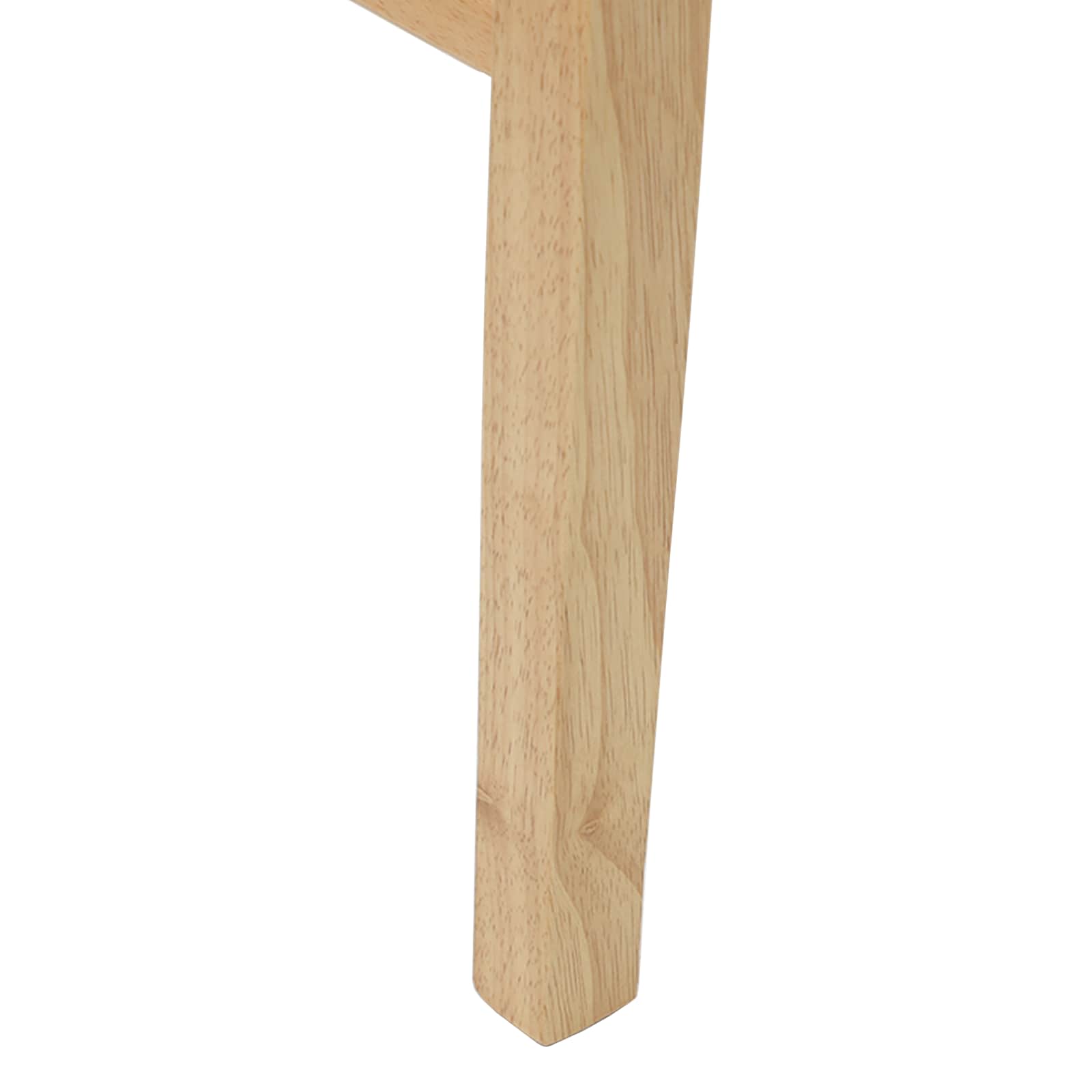 Dining Chairs 2 pcs Natural 43 x 54 x 89 cm Solid Rubber Wood