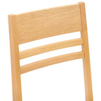 Dining Chairs 2 pcs Natural 43 x 54 x 89 cm Solid Rubber Wood