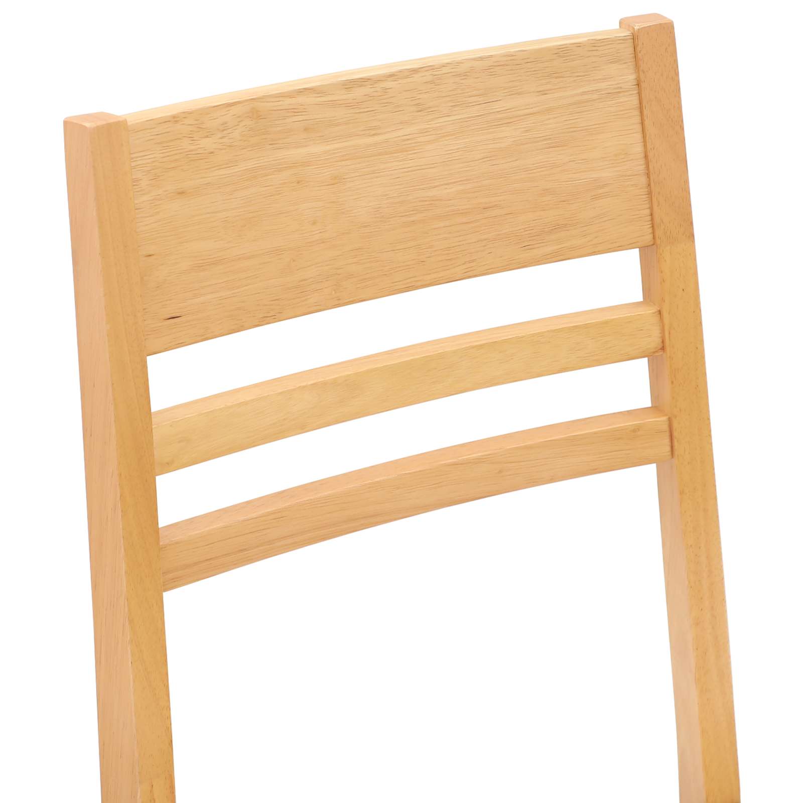 Dining Chairs 2 pcs Natural 43 x 54 x 89 cm Solid Rubber Wood