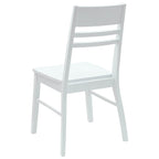 Dining Chairs 2 pcs White 43 x 54 x 89 cm Solid Rubber Wood
