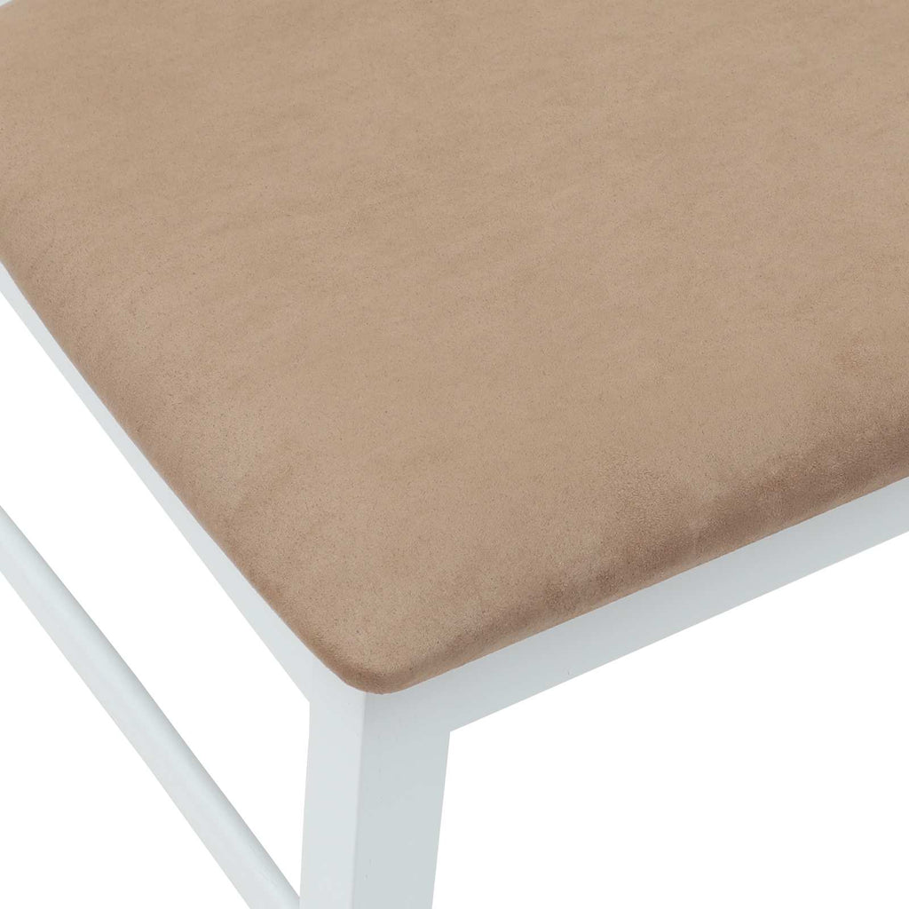 Dining Chairs 2 pcs White 43 x 54 x 89 cm Solid Rubber Wood