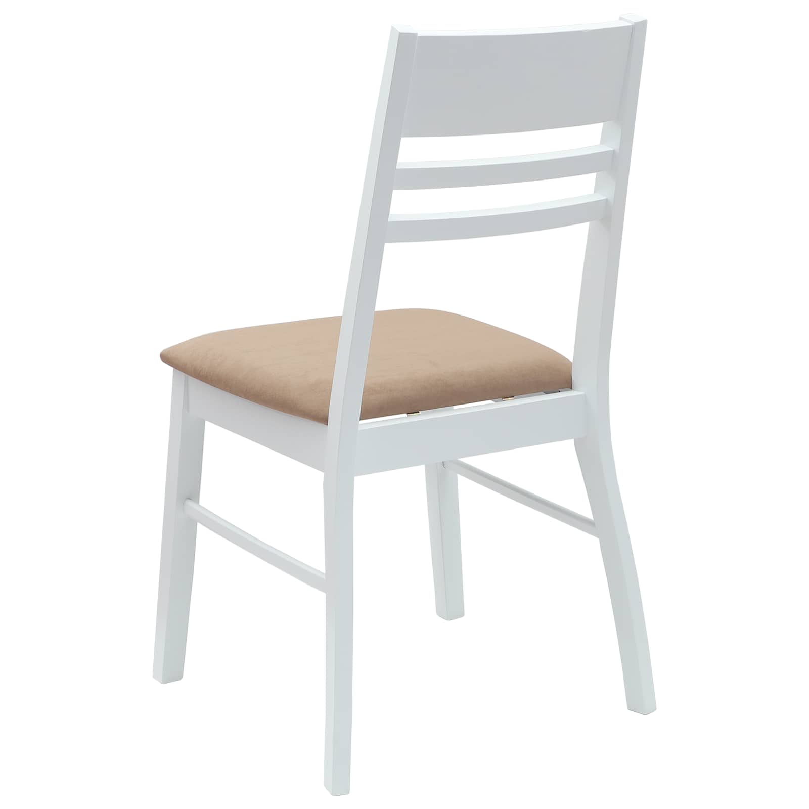 Dining Chairs 2 pcs White 43 x 54 x 89 cm Solid Rubber Wood