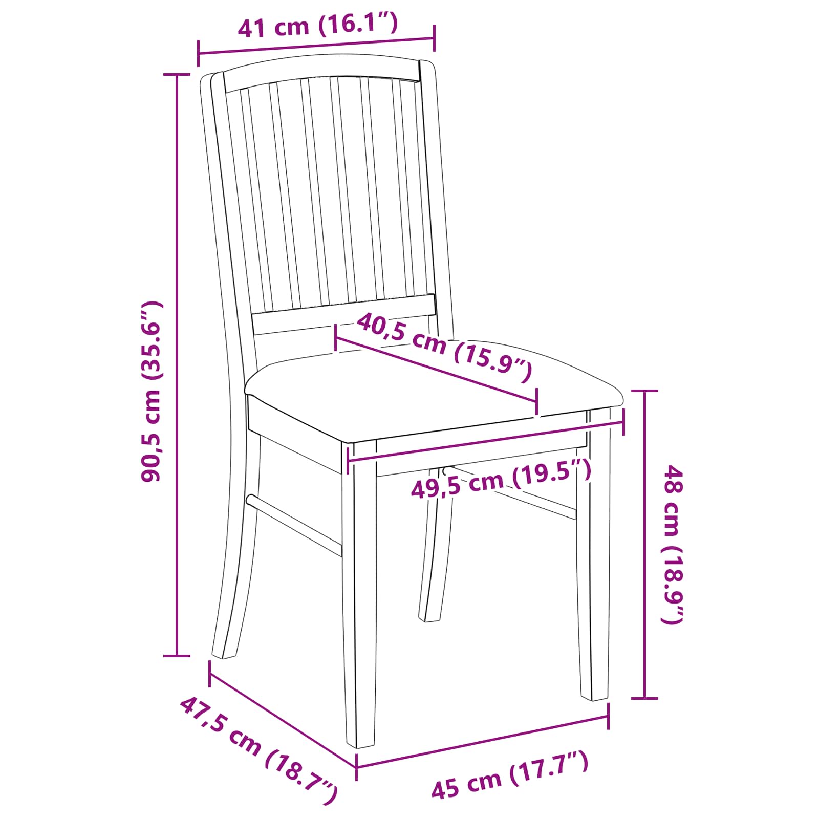 Dining Chairs 2 pcs Light Brown 50 x 52.5 x 91 cm