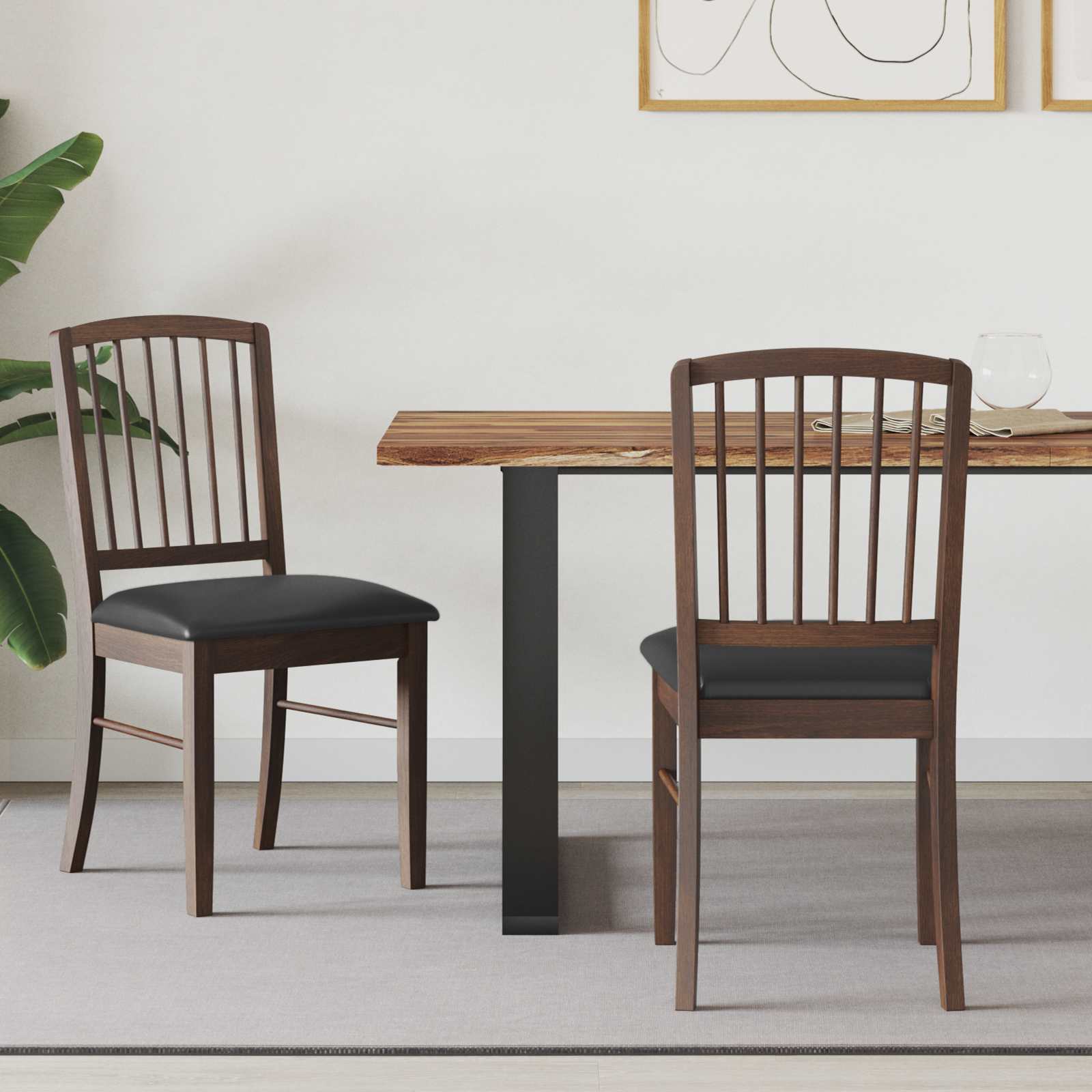 Dining Chairs 2 pcs Light Brown 50 x 52.5 x 91 cm