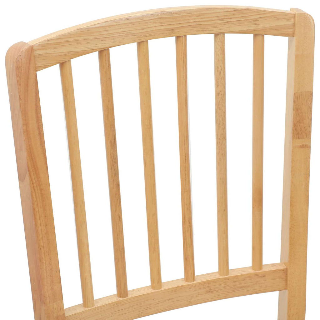 Dining Chairs 2 pcs Natural 50 x 52.5 x 91 cm Solid Rubber Wood