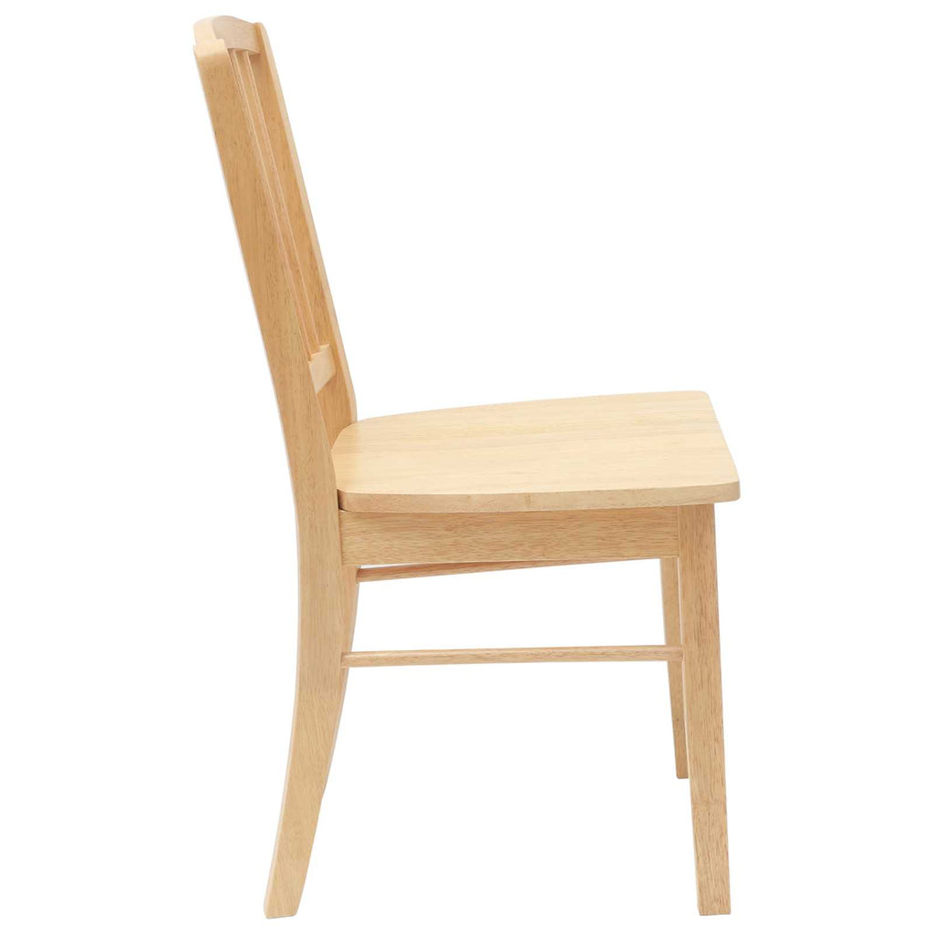 Dining Chairs 2 pcs Natural 50 x 52.5 x 91 cm Solid Rubber Wood