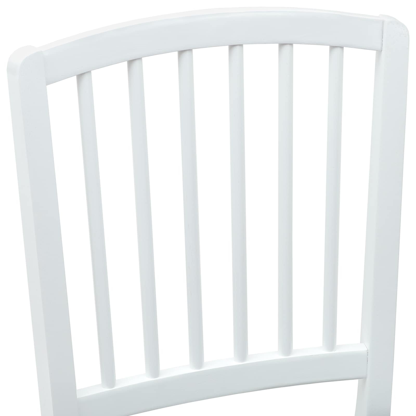 Dining Chairs 2 pcs White 50 x 52.5 x 91 cm Solid Rubber Wood