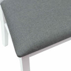 Dining Chairs 2 pcs White 50 x 52.5 x 91 cm Solid Rubber Wood