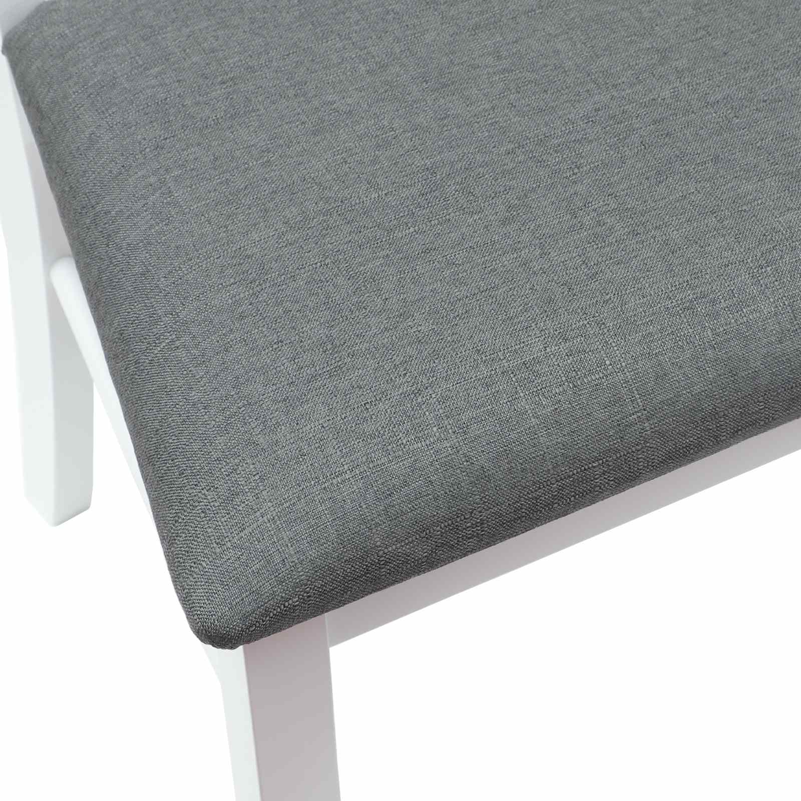 Dining Chairs 2 pcs White 50 x 52.5 x 91 cm Solid Rubber Wood