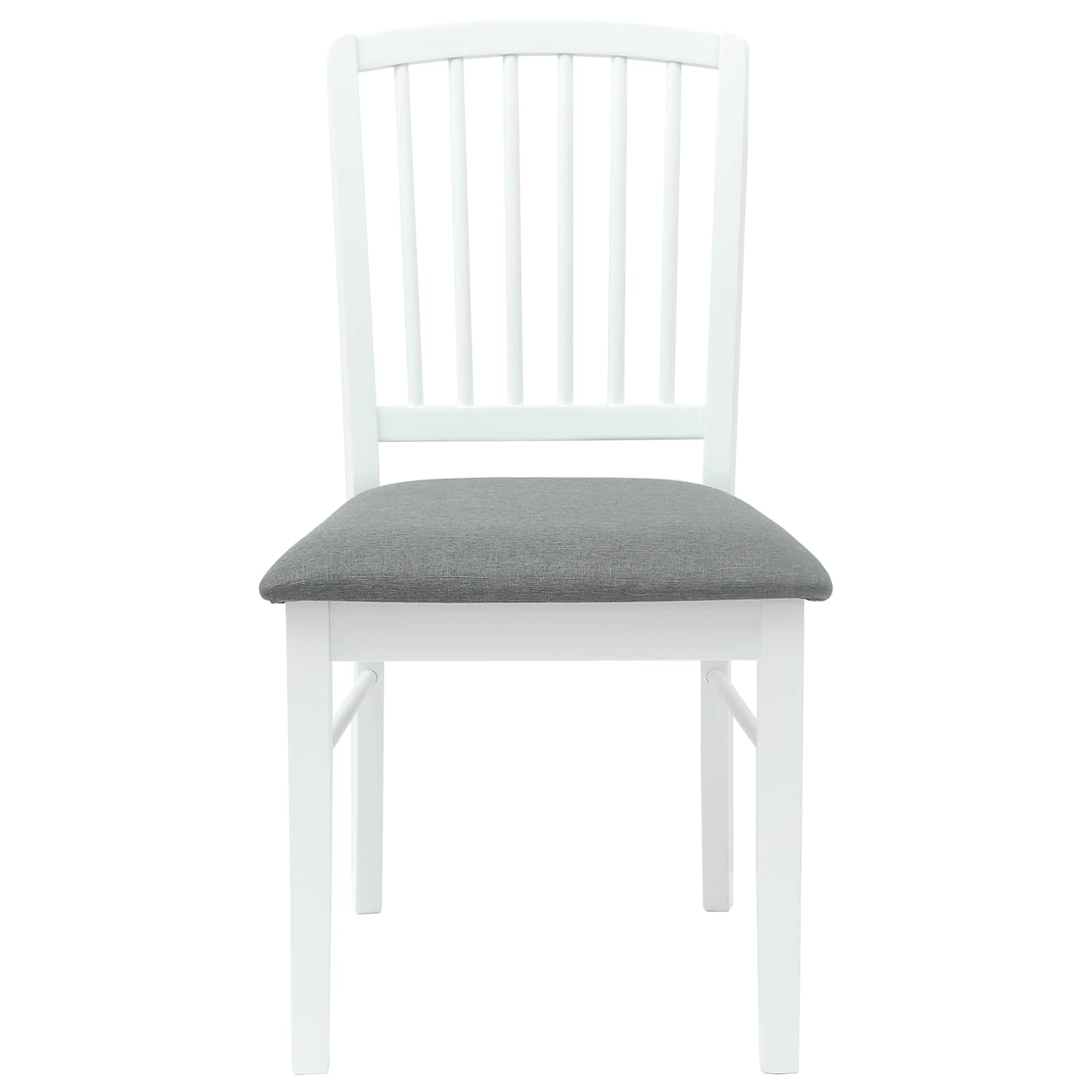 Dining Chairs 2 pcs White 50 x 52.5 x 91 cm Solid Rubber Wood