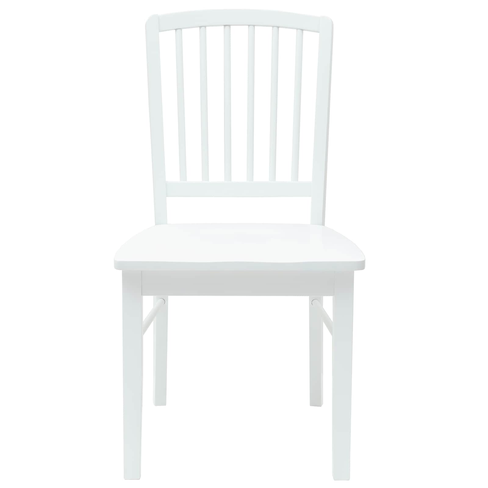 Dining Chairs 2 pcs White 50 x 52.5 x 91 cm Solid Rubber Wood