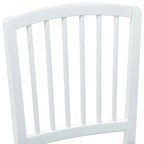 Dining Chairs 2 pcs White 50 x 52.5 x 91 cm Solid Rubber Wood