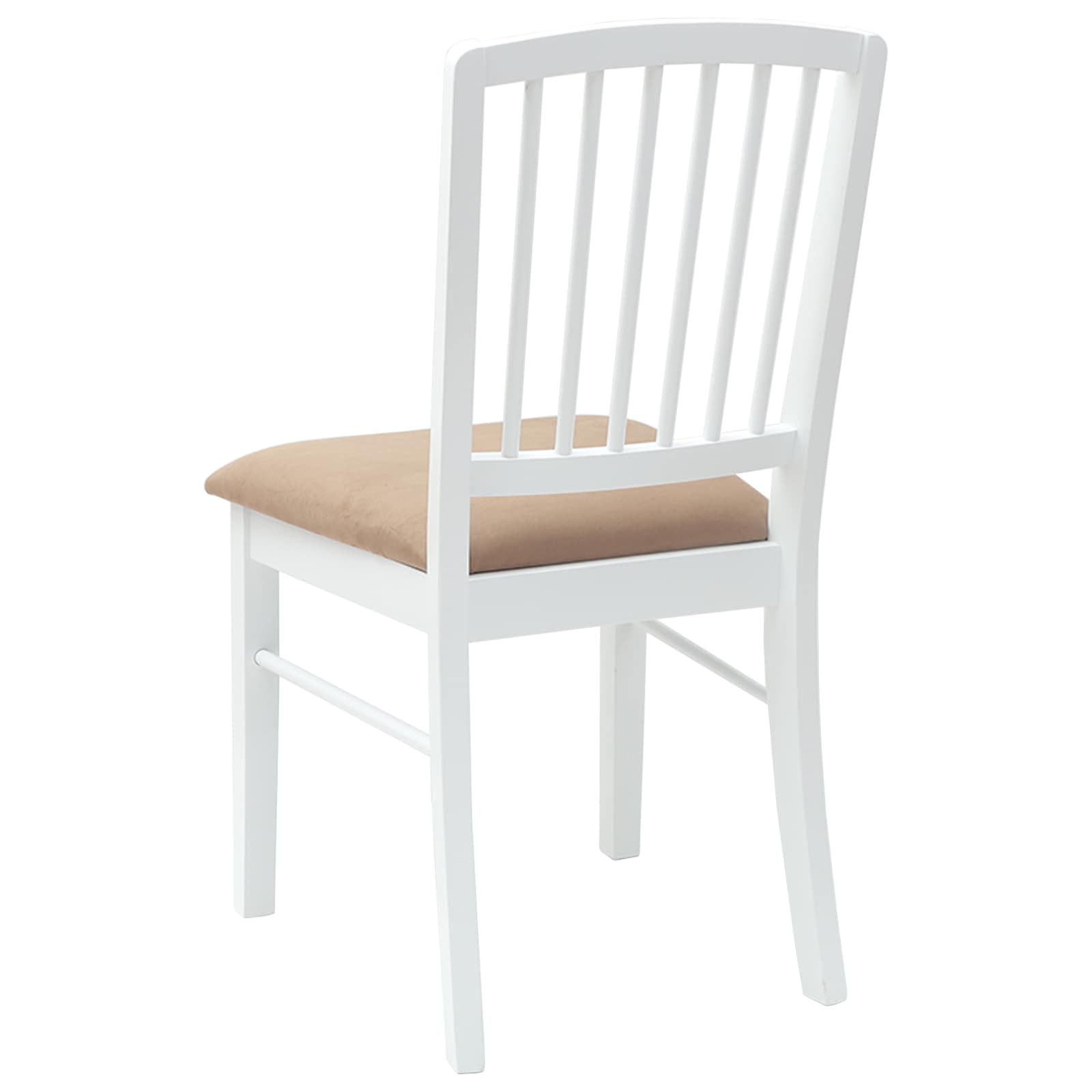 Dining Chairs 2 pcs White 50 x 52.5 x 91 cm Solid Rubber Wood